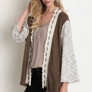 Umgee Boho Open Front Kimono Cardigan